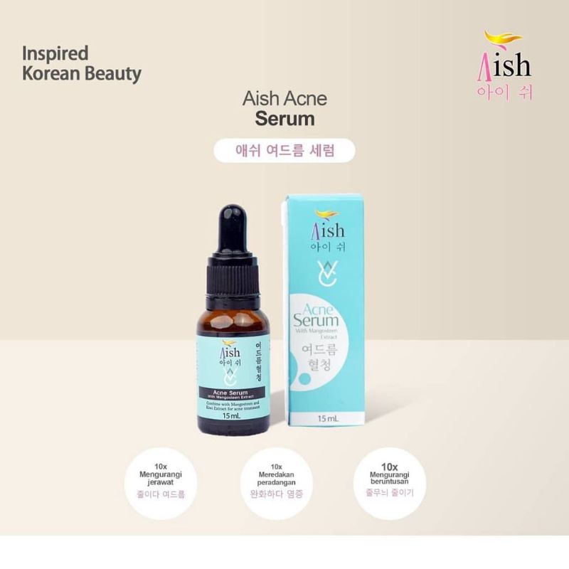 Aish Acne care serum( serum untuk merawat kulit berjerawat Original 15ML