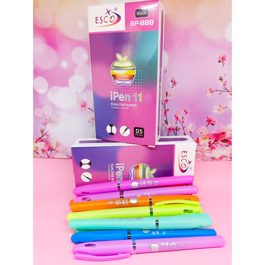 PULPEN IPEN 7 ESCO/PHILOS GEL 0,5 MM HITAM