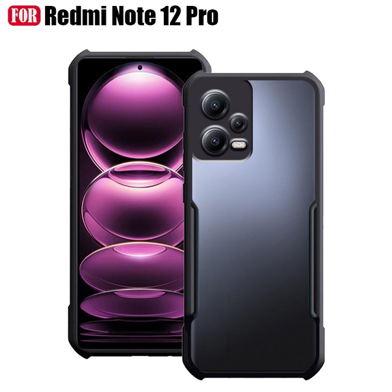 Casing Xiaomi Redmi Note 12 Pro Hardcase Transparant Protect Camera Case Xiaomi Redmi Note 12 Pro