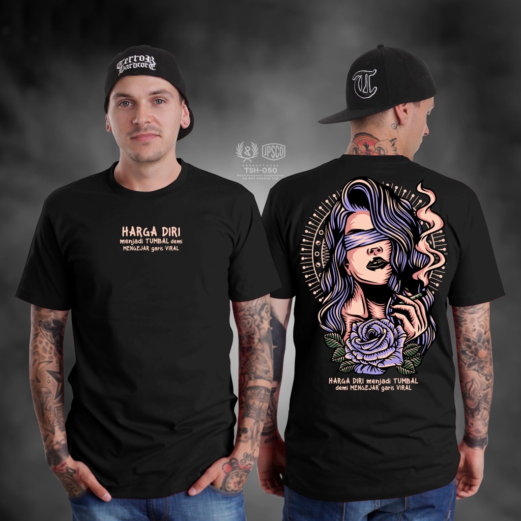 KAOS SATANIC HARGA DIRI MENJADI TUMBAL KAOS PAKAIAN PRIA TERBARU