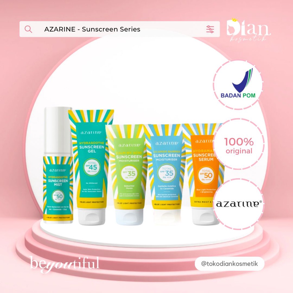 AZARINE HYDRASOOTHE SUNSCREEN GEL| AZARINE SUNSCREEN besar