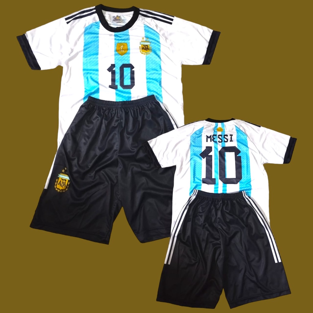 Baju bola anak ARGENTINA messi setelan persib ciro da silva terbaru 1-14th