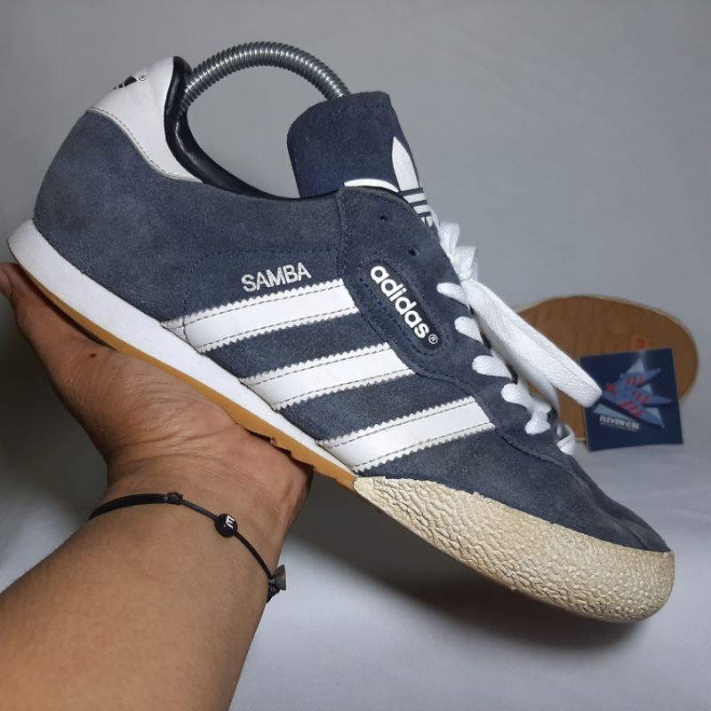 Adidas Samba Super Navy White Second Ori