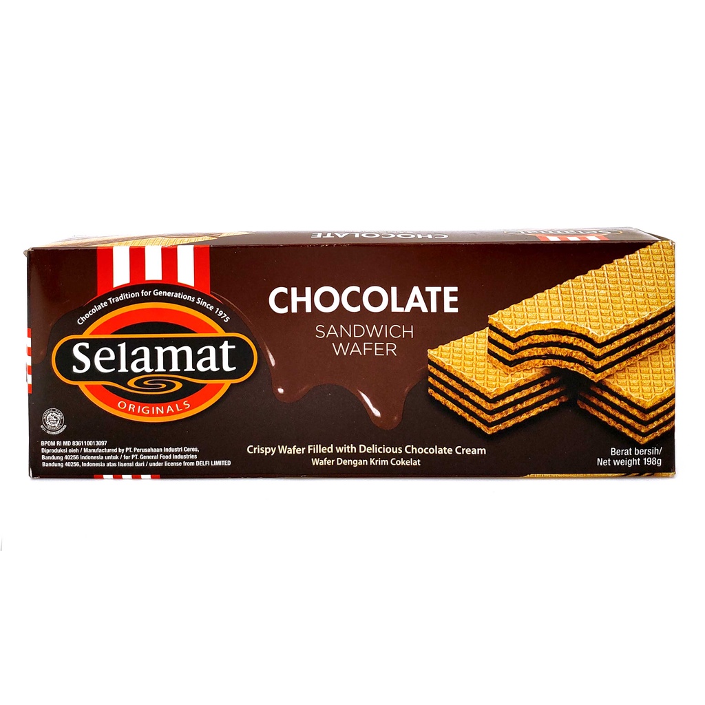 

BISKUIT WAFER SELAMAT BISCUIT 145 GR BLACK VANILLA CHOCO DOUBLE CHOCO