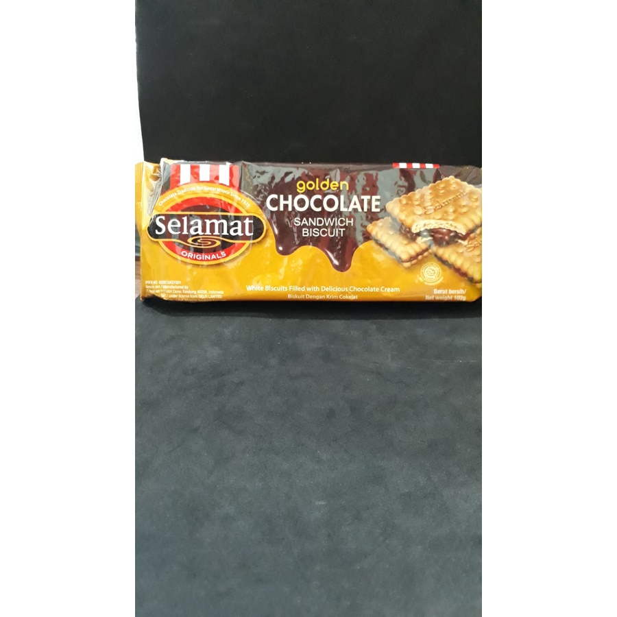 

SELAMAT BISCUIT SANDWICH GOLDEN CHOCOLATE 102GR