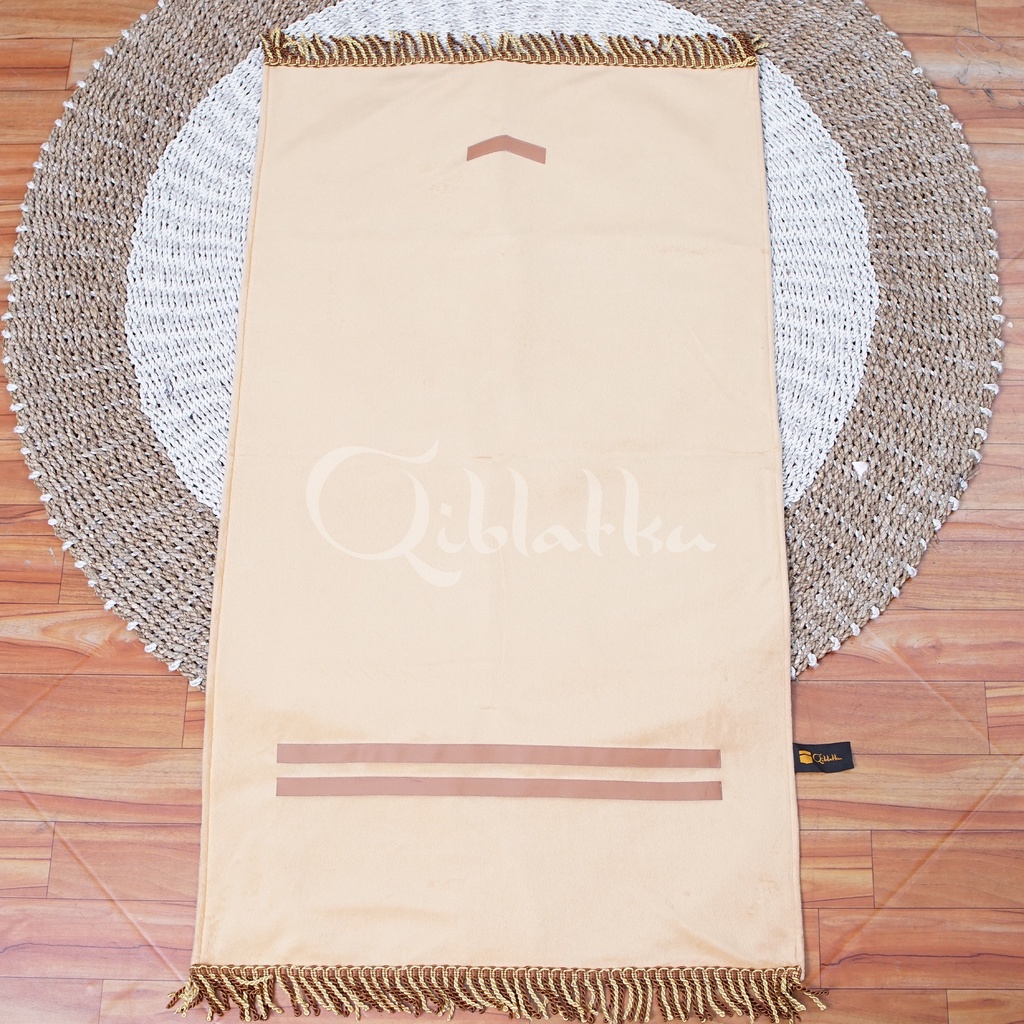 Sajadah Qiblatku Arah | Krem Gold