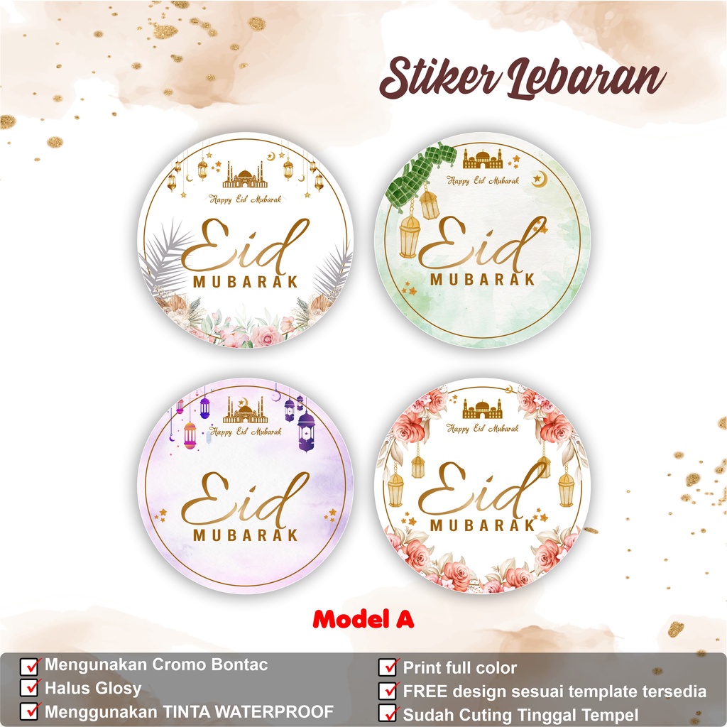 

Sticker Idul Fitri Ramadhan Lebaran Eid Label Tag Parcel Hampers ready stock