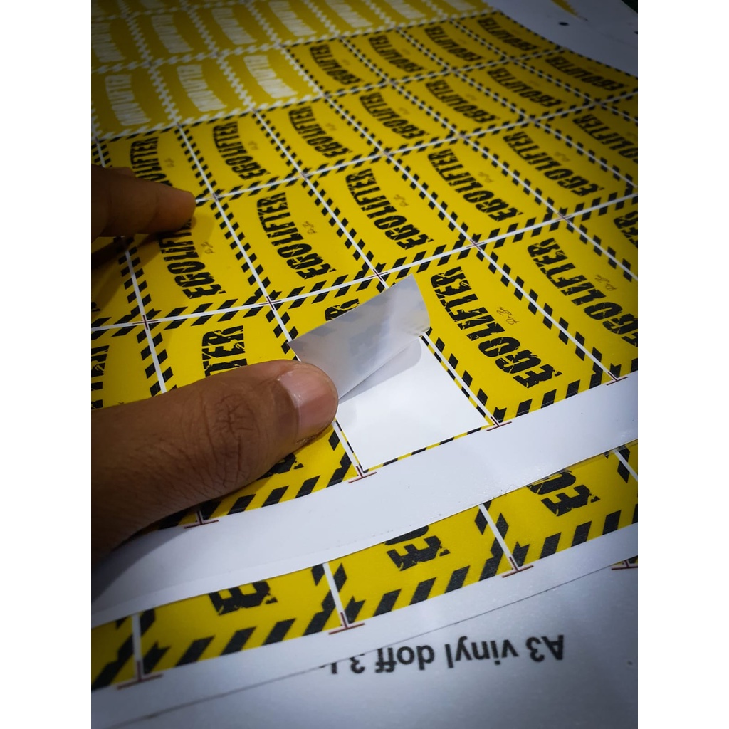 CUSTOM LABEL STICKER VINYL A3