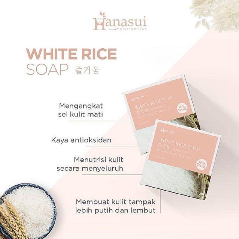 HANASUI BAMBOO | COFFEE | RICE | ALOE VERA SOAP 60 GR