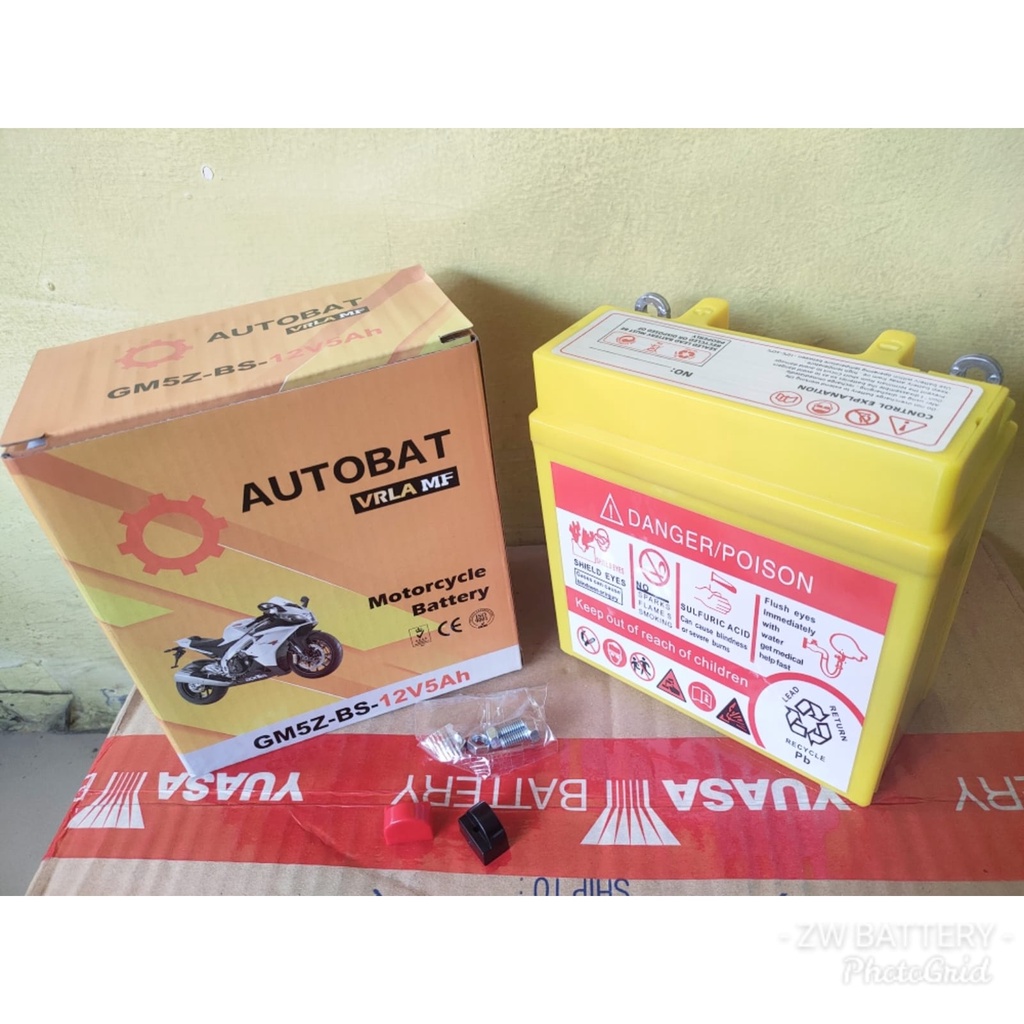 Aki Motor Mio Sporty,Mio Smile, Jupiter MX Old GM5Z-3B AUTOBAT MF