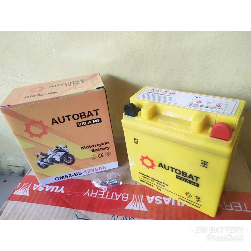 Aki Motor Mio Sporty,Mio Smile, Jupiter MX Old GM5Z-3B AUTOBAT MF