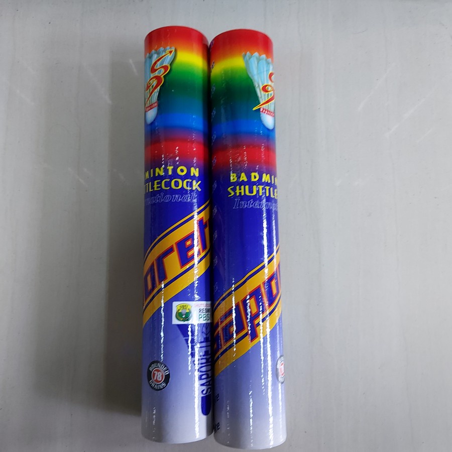 Shuttlecock Kock Saporete Pelangi Biru