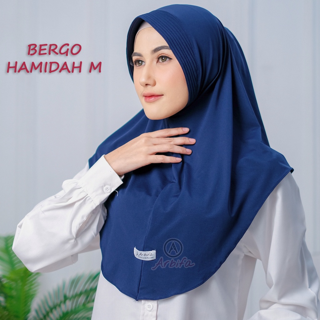 Bergo Hamidah  M  Jersey Premium Hijab Instant Daily Sport Mila