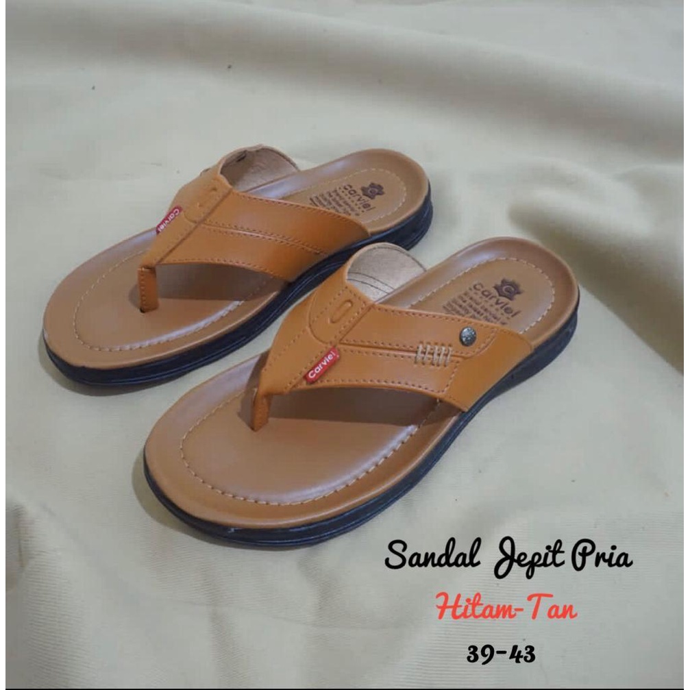 SANDAL JEPIT PRIA/ SANDAL CASUAL COWOK CARVIEL