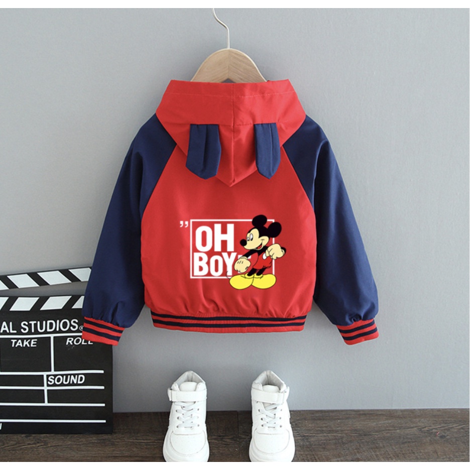 babyfit [2-8thn] BOYMITCH jacket 3d telinga anak cowok import lengan panjang hoody import zg-0325