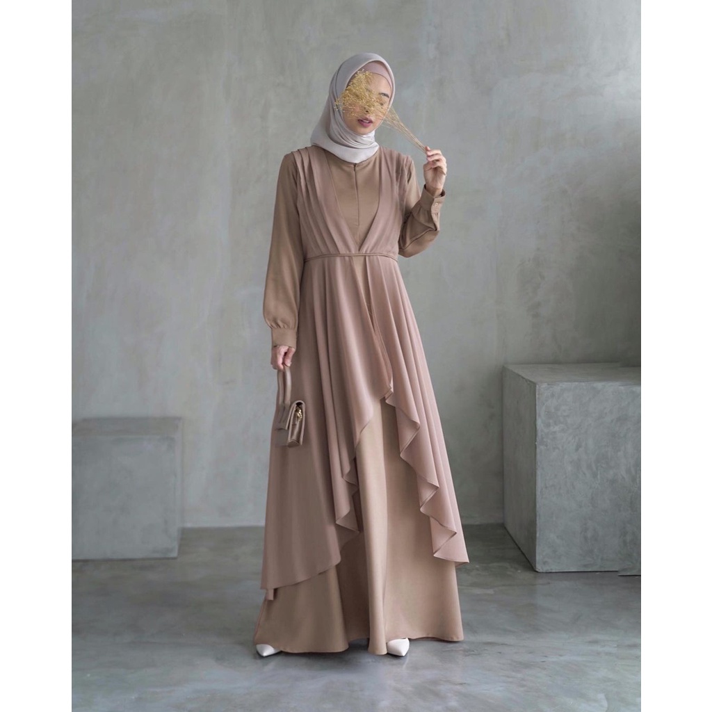 BISA COD RASYA MAXI | Ied Series Gamis Muslim Wanita Terkini Busui Frendly Best Seller Kondangan Series Baju Lebaran