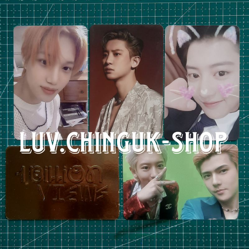 [READY] PHOTOCARD EXO CHANYEOL SEHUN 1 BILLION VIEWS WITH POSTCARD DAN GOLDEN CARD (PARADISE VER) CH