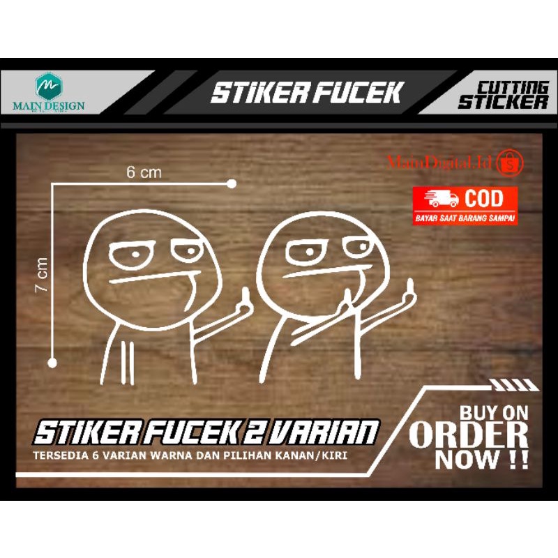 STIKER CUTTING FUCEK MOTOR STIKER VARIASI FUCEK PUCEK