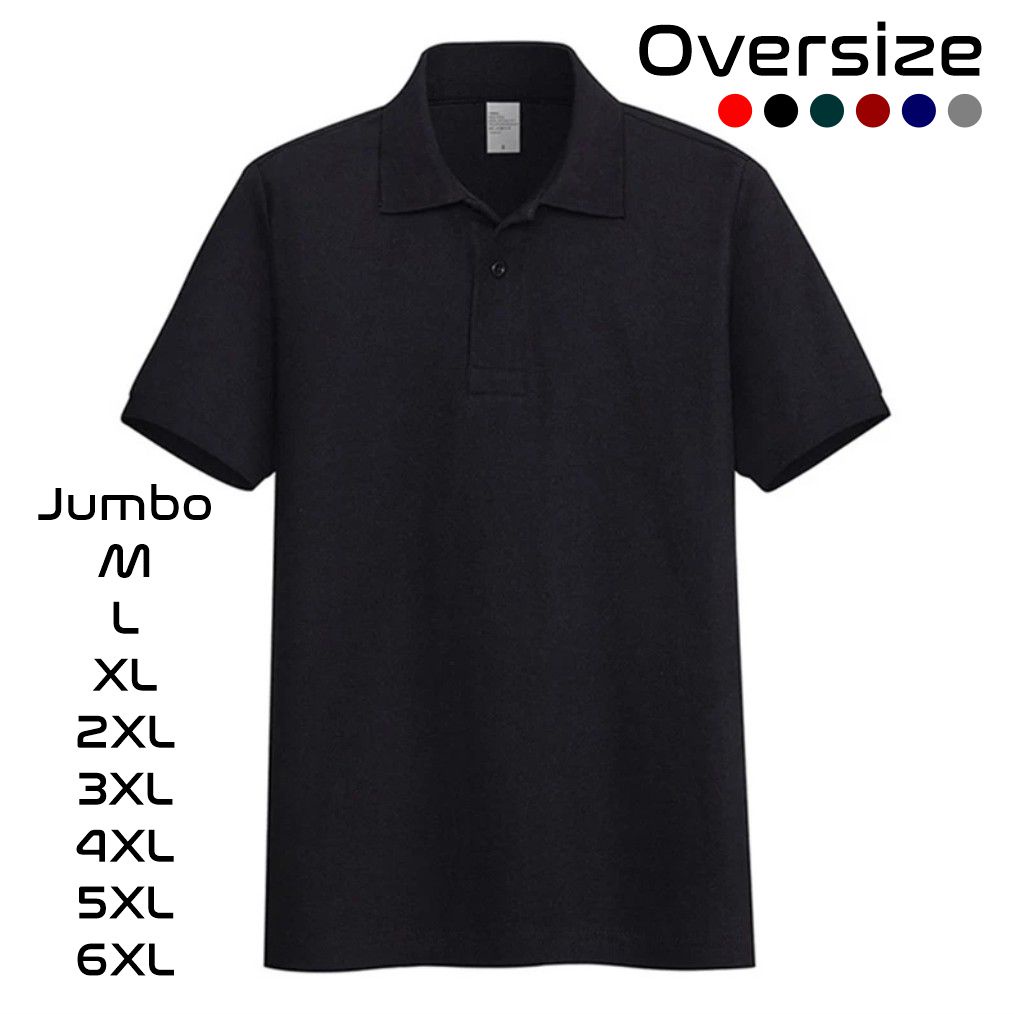 Kaos Polo Jumbo Big Size Pria XXL 3XL 4XL 5XL 6XL kaos kerah polos jumbo premium distro