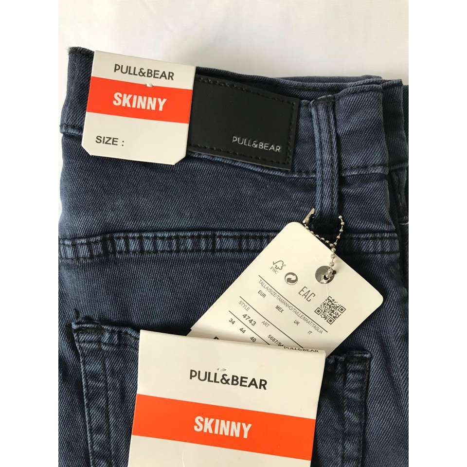 BIG SIZE JEANS PRIA PULL&amp;BEAR BLACK JUMBO SLIM FIT BESAR