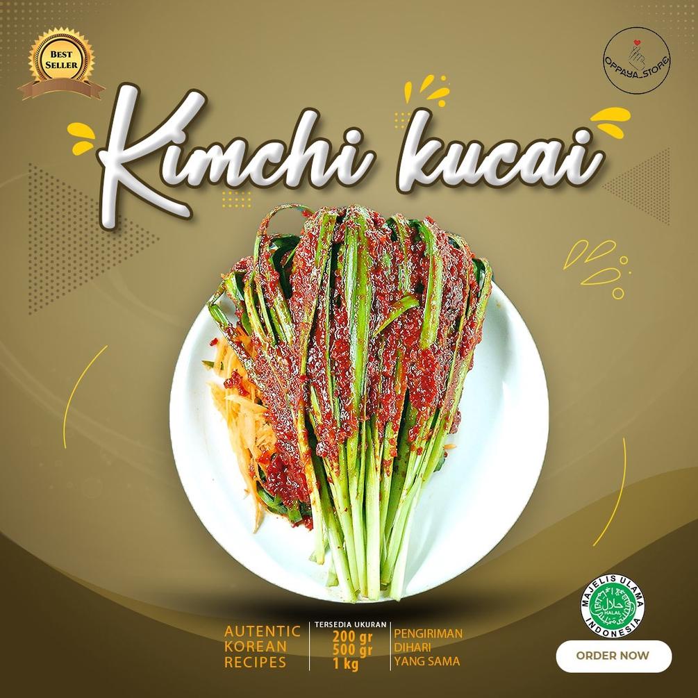 

(♥C6369] Kimchi Fresh Kucai 200 Gram Dibuat Oleh Chef Korea