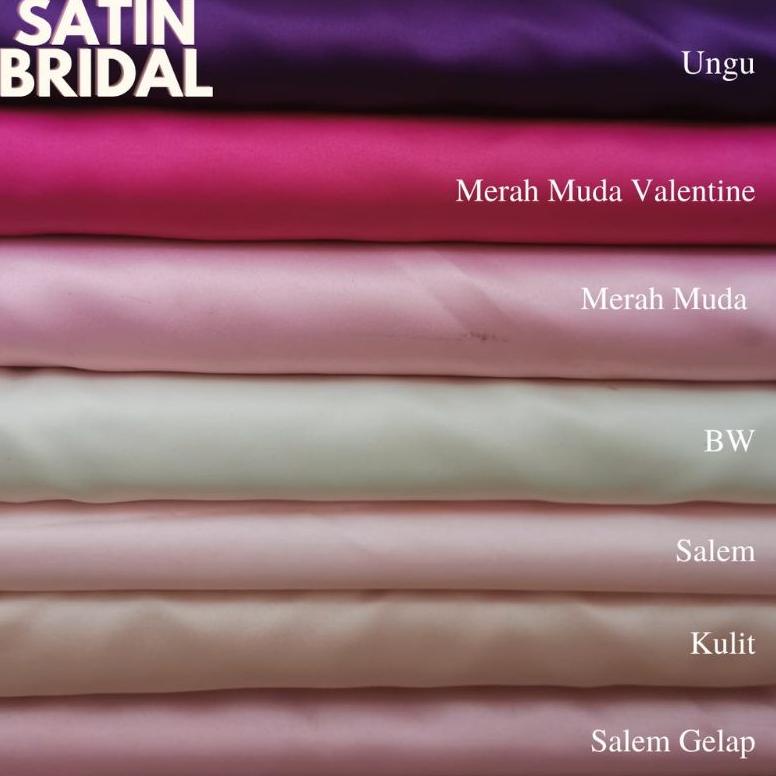 Keluaran Minggu Ini Satin bridal,satin duchess,kain bridal meteran,satin bridal premium