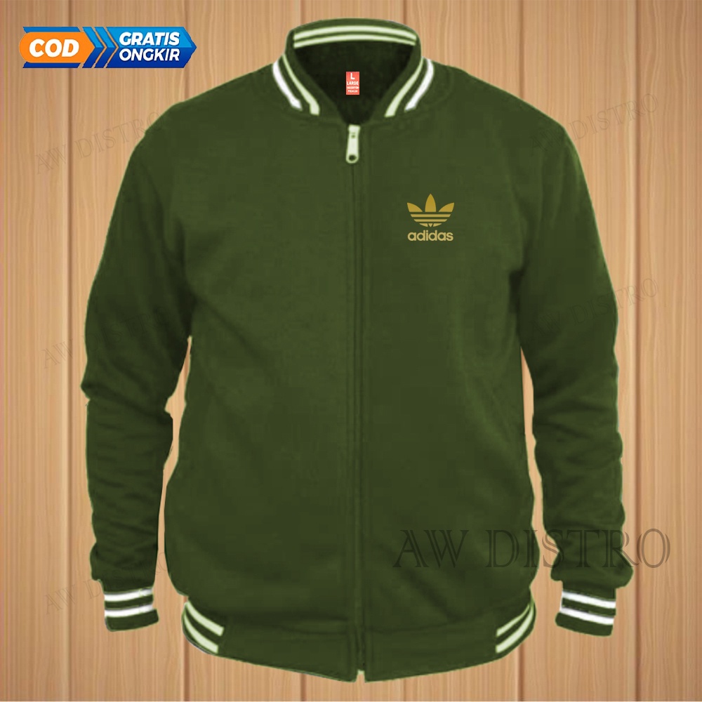 COD Jaket Baseball Varsity Distro Adds Text Gold Premium Quality