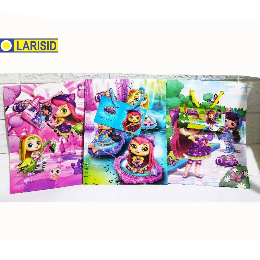 

Paper Bag Kiky Glosy Ukuran B Little Charmers 23X18X10Cm 1Pcs
