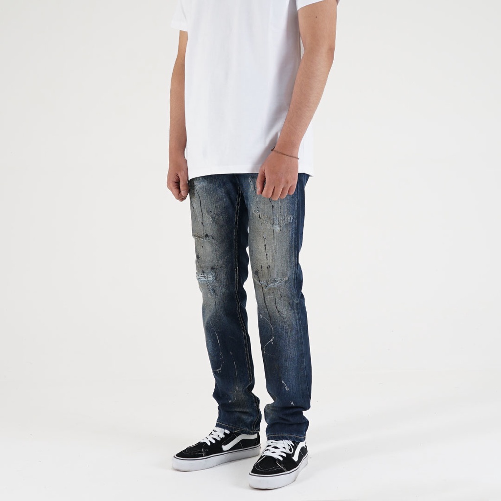 Whoopculture &quot;Hog&quot; Blue Wash Ripped Jeans