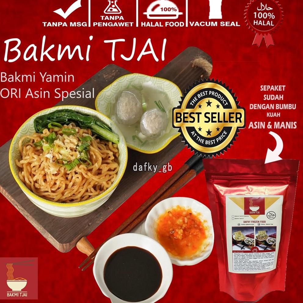 

12.12 MALL [ORI] Halal Bakmie Tjai Yamin Spesial Bakso Daging Ayam Cincang | Makanan Instan Bakmi Yamien HomeMade Frozen food | Mie Ayam Frozen Cincang | Mie Pangsit Rasa Restoran Higenis [ORIGINAL 100%] TERPECAYA BESTSELLER PREMIUM HIGH QUALITY!!