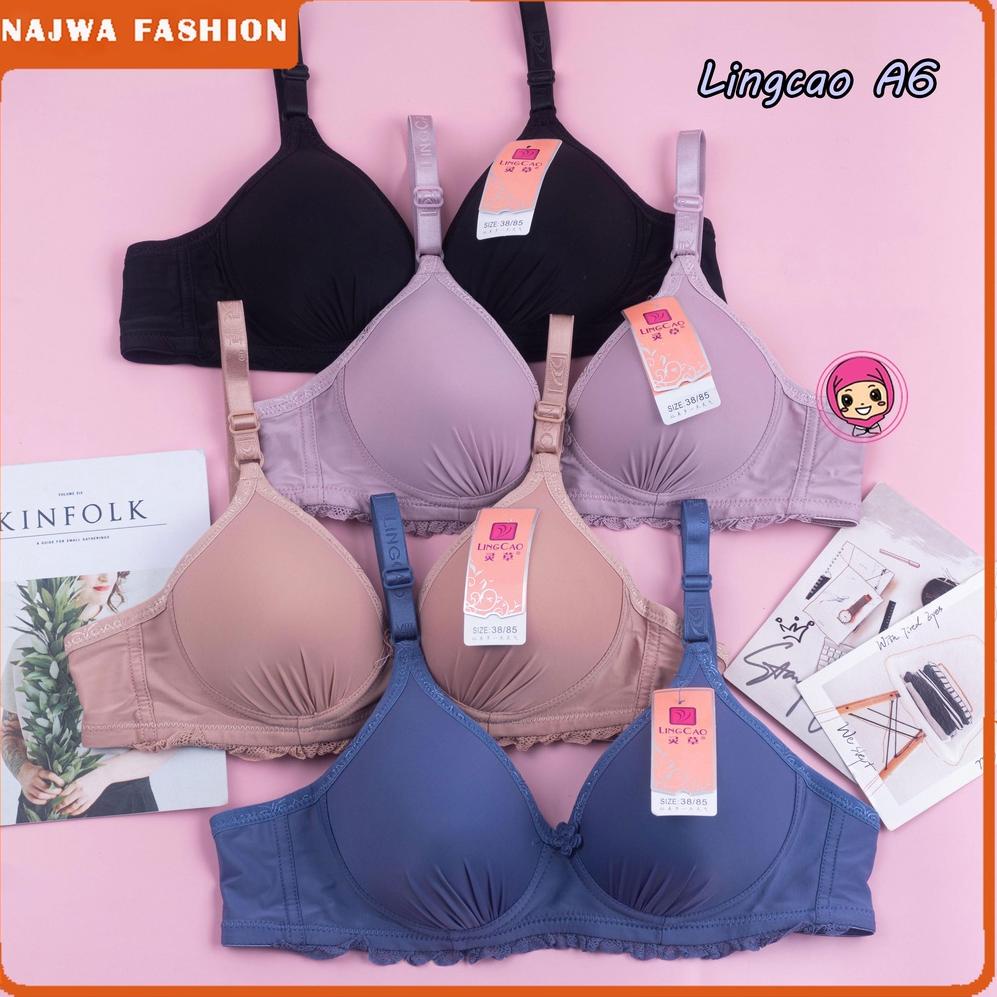 >XC26619<  Bra Lingcao A6 & A8 Original | BH Busa Tanpa Kawat Lingcao | BH Lingcao Original Premium