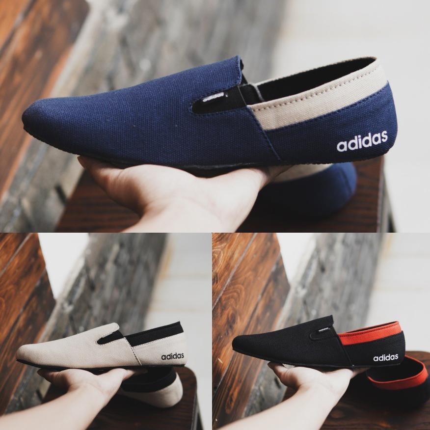 Produk Terbatas Sepatu Slip On Pria Adidas Easy Kanvas Sepatu Casual Slop Pria Santai Mocassin terla