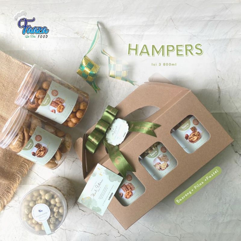 

(Ready stok) Hampers lebaran murah/ camilan pedas asin / hampers kue lebaran/ (sudah paket hampers)