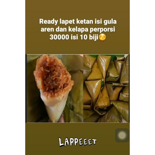 

Lapet/Lappet ketan murah isi 30 pcs promo