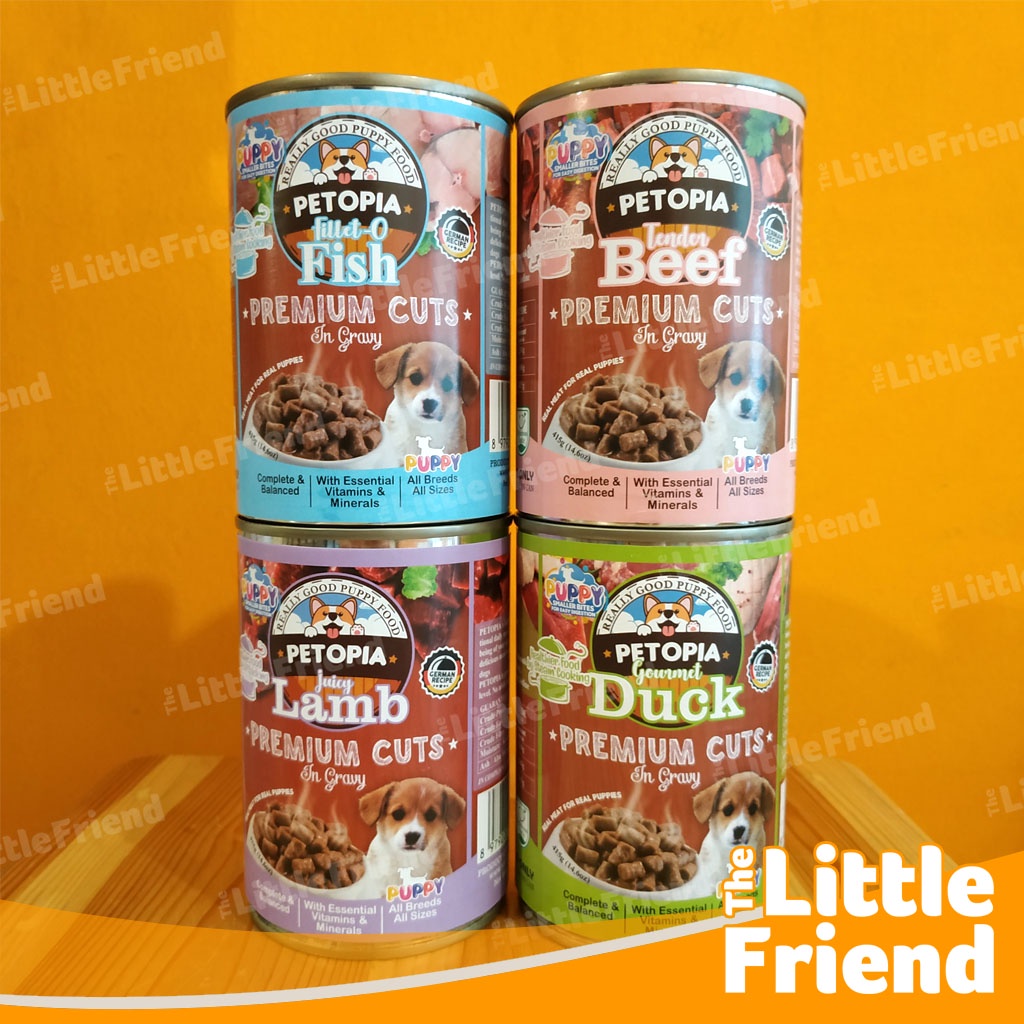 Makanan Kaleng Basah Anjing All Breed PETOPIA GOURMET PREMIUM CUTS 415