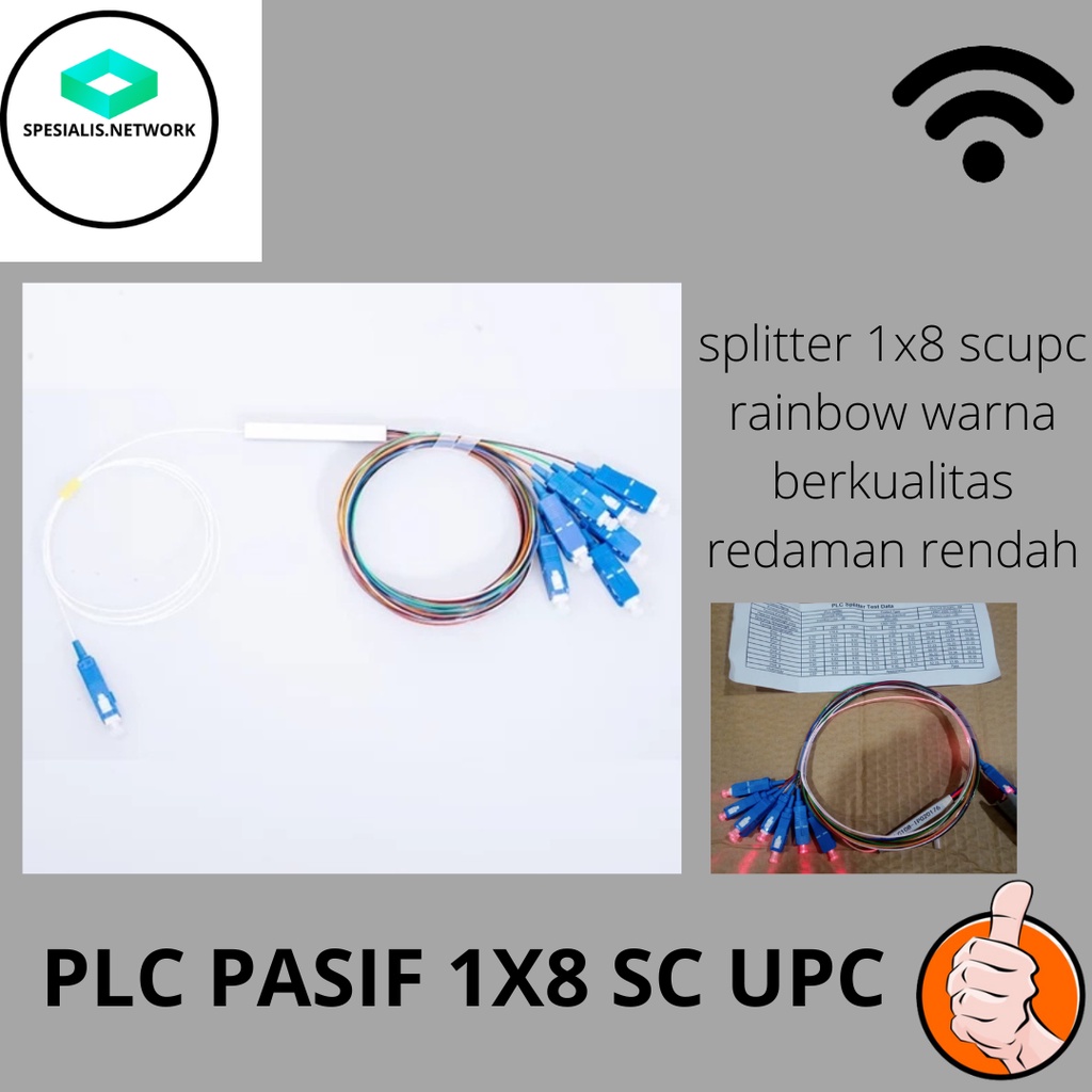 SPLITER 1X8 PASIF WARNA FIBER OPTIC