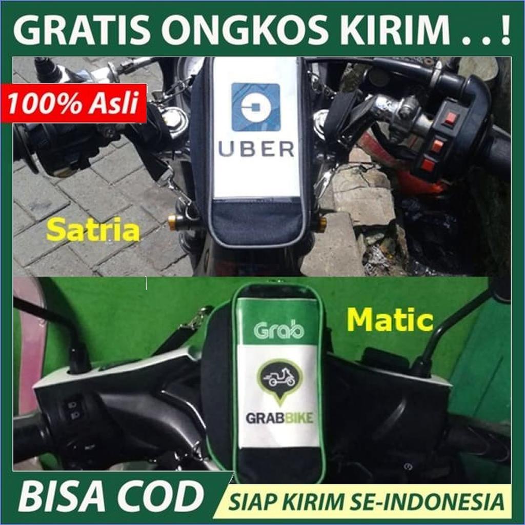 Tas holder HP sepeda motor gojek/grab