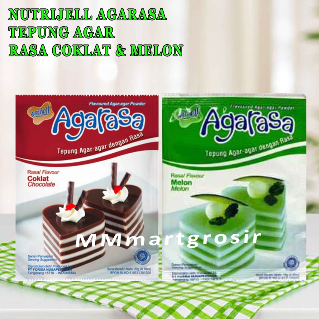 

NUTRIJELL/ AGARASA/ TEPUNG AGAR-AGAR/ NET 22g & 10g