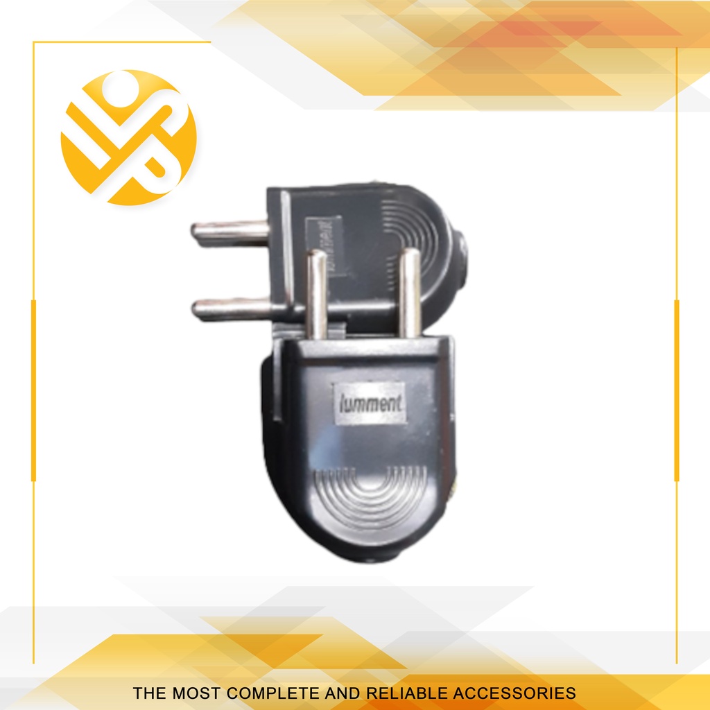 Steker Hitam Jumbo / Steker Gepeng Kuningan / Steker Gepeng