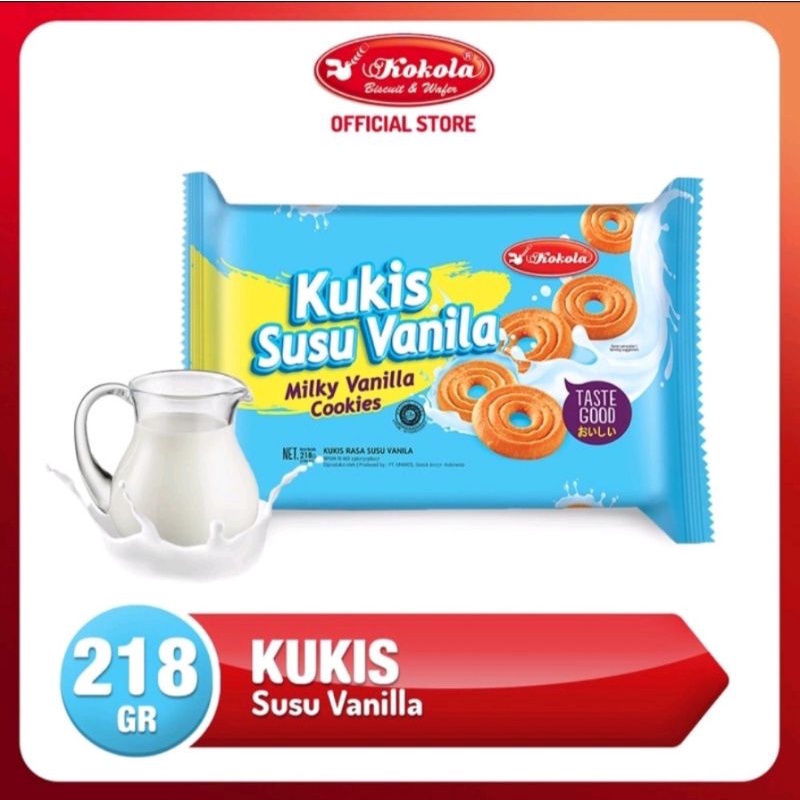 

KOKOLA BISKUIT KUKIS SUSU VANILA 218Gram