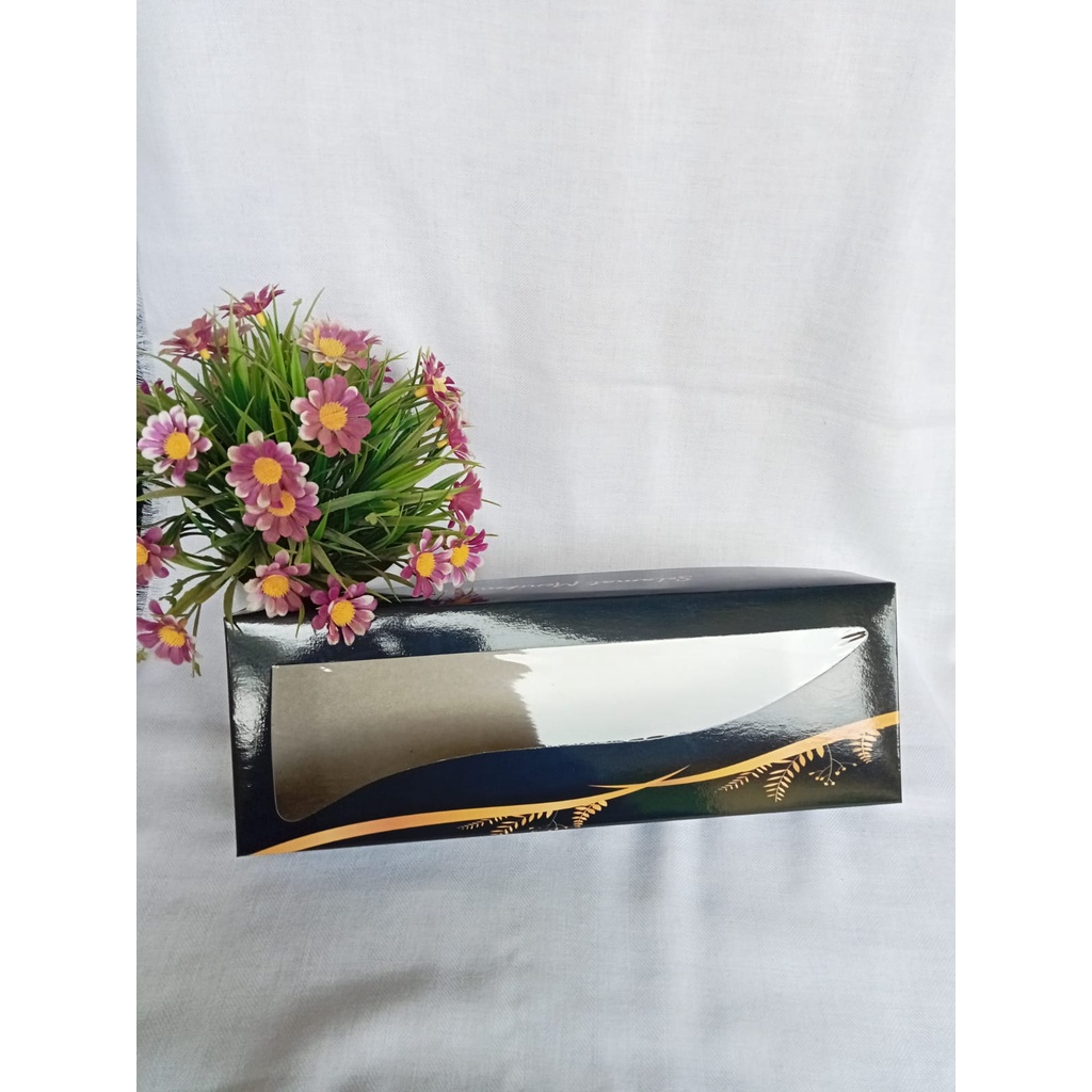 dus brownis ukuran 30 / box kue / kemasan kue / dus kraft / dus jendela / dus serbaguna