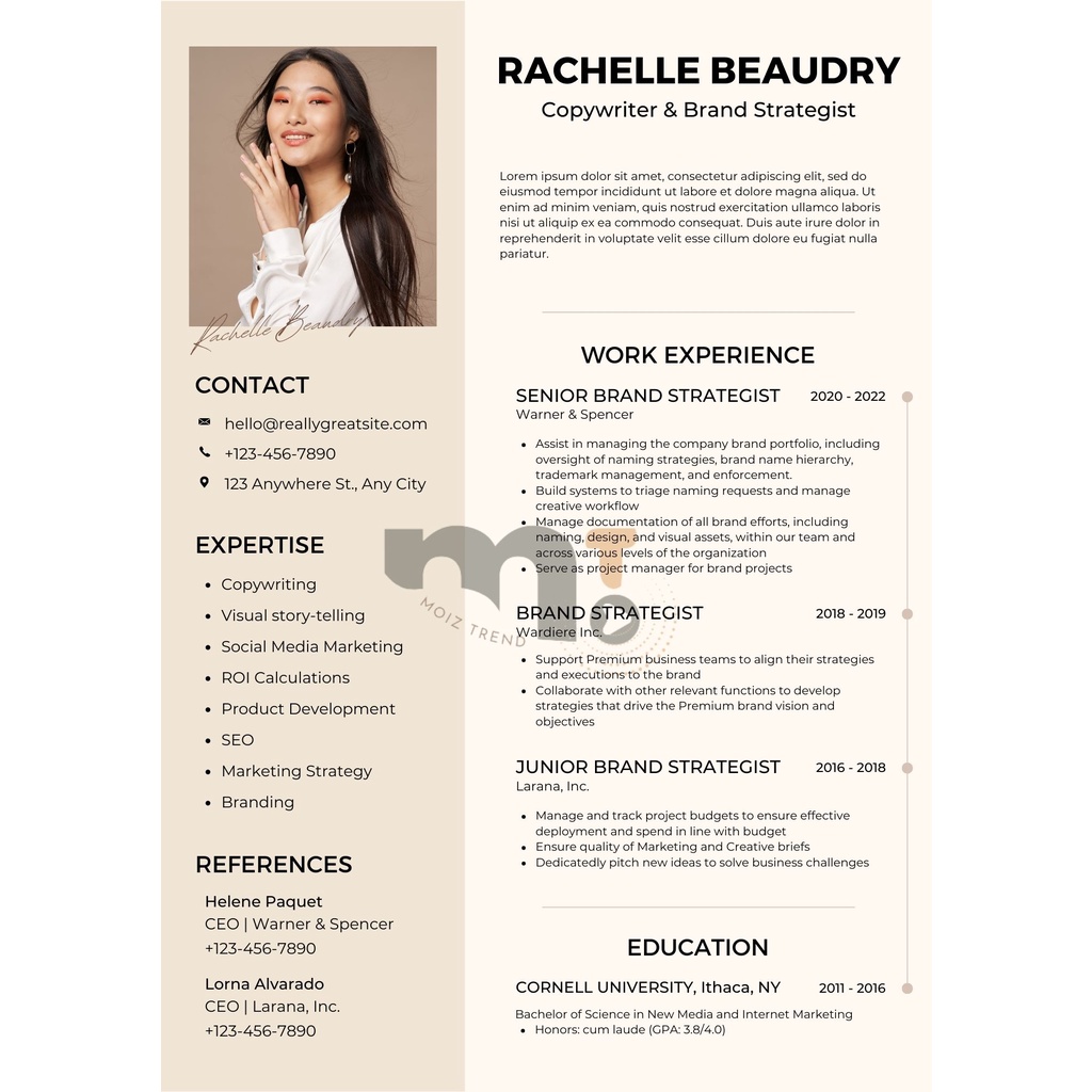 [AC001] Jasa CV / Resume Desain Bahasa Indonesia dan Bahasa Inggris