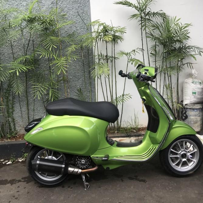 Jok Vespa Sprint Primavera Single Seat Model Sprint Carbon