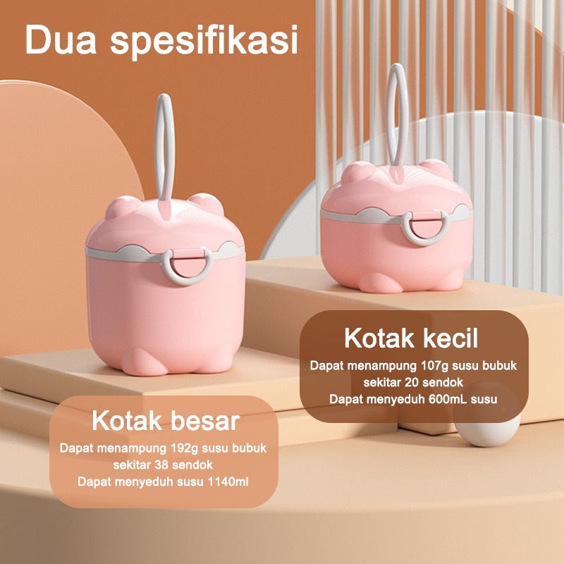 MMM Kotak Penyimpanan Susu Bubuk Bayi Portabel Sealed Bentuk Bulat Serbaguna Murah