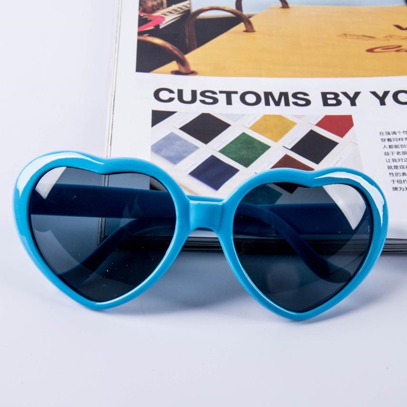 MMM Kacamata Hitam LOVE Wanita 6659 Kaca Mata Wanita Fashion Korean Style Korea Cute Warna Warni