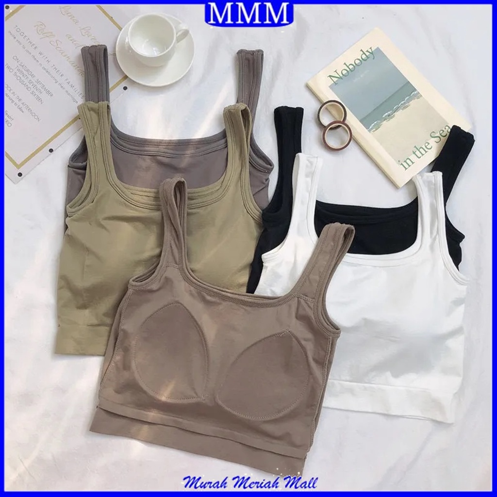 MMM  TankTop Crop Top 6709 Tank top Bra Wanita Pakaian Dalam Yoga Wanita Push Up Tanpa Kawat Murah Import