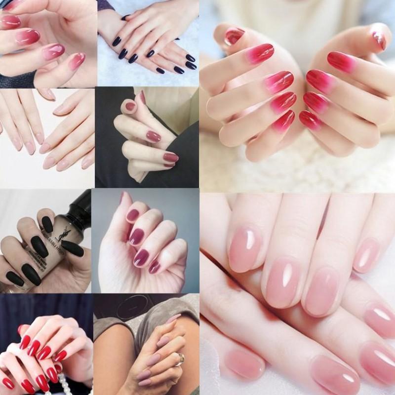 MMM 24Pcs Kuku Palsu Motif Kartun Sudah Ada Lem Cair 24 Pcs Fake Nail Karakter Manicure Nail Stickers Wedding Pengantin Fake Nails Murah Import