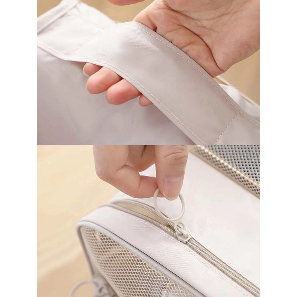 MMM Travel bag storage tas penyimpanan kosmetik perlengkapan mandi tas wanita serbaguna tas traveling original import bahan tebal Murah Import