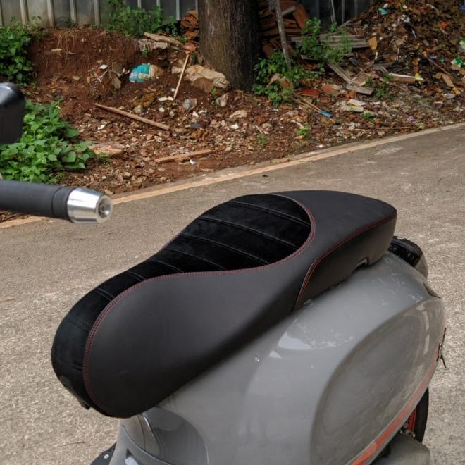 Jok Vespa Sprint Primavera Iget Model Carbon
