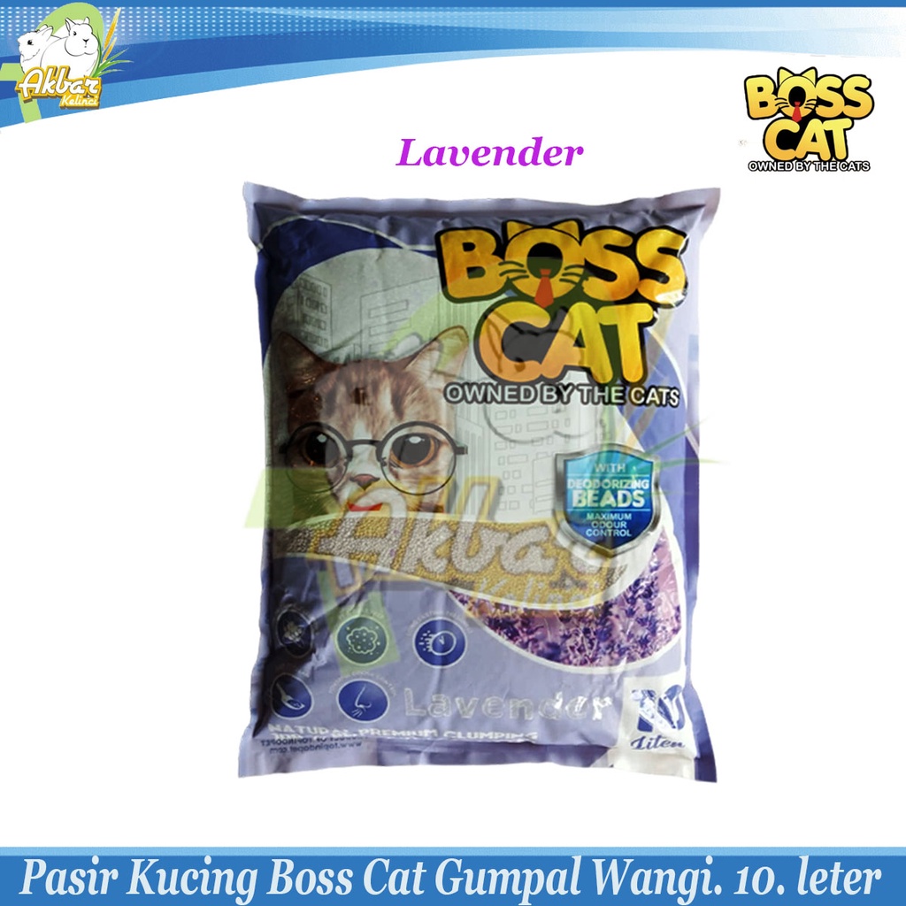 Pasir Kucing BOSSCAT by Markotops 10 Liter - Pasir Gumpal Wangi Boss Cat 10 L - Pasir Kucing 10 liter